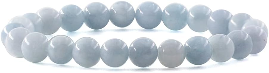 Crystal Bracelet,8mm Natural Gemstone Bead Bracelet,Healing Crystal Bracelet for Women Men
