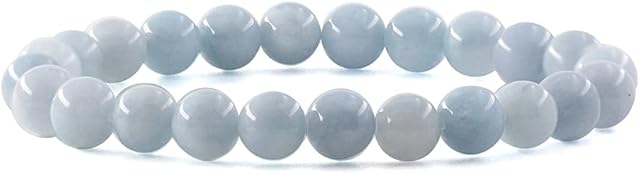 Crystal Bracelet,8mm Natural Gemstone Bead Bracelet,Healing Crystal Bracelet for Women Men