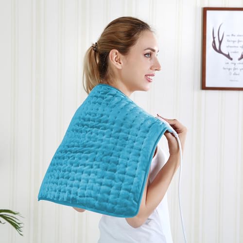 Image of 24x20 Inch Electric Heating pad for Back Neck Shoulder Knee Arms Legs- Electric Heat Pads with 6 Heat Settings & Auto Shut Off &Dry /Moist Heat Heating Pad for Birthday Mother Father Girl Men Women