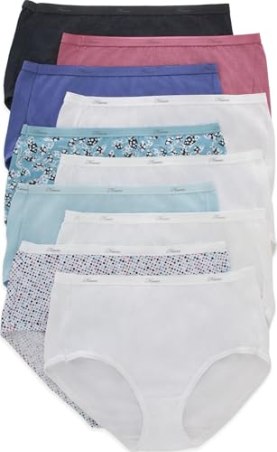 Hanes womens Cotton briefs underwear, 10 Pack...