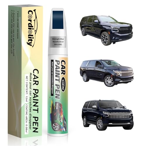 Image of Car Touch Up Paint Midnight Blue Metallic(GLU /WA328E) for Chevrolet, Color Accurate Car Scratch Repair Remover Pen Fix Auto Paint Chips and Nicks
