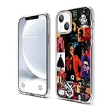 ZHETUODANG Compatible with iPhone 15 Case, Stylish Music Design TPU Slim Shockproof Cover Men Women Gifts Protective Phone Clear Case(The-Weeknd-4)