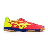  Mizuno Sala Classic 2 IN, Zapatilla de fútbol Sala, Coral-Safety Yellow-Surf The Web, Talla 7,5 USA (40 EUR)