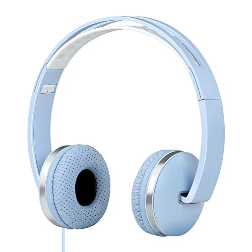 Gorsun Lightweight Sport Headphones with Soft Sweat Proof Earpads - Blue