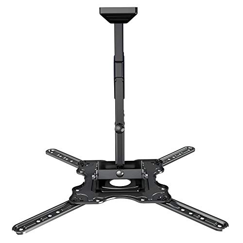 حامل يثبت على الحائط للتلفزيون قابل للإمالة والدوران لأجهزة التلفزيون 32 بوصة و55 بوصة من ايرجوسوليد، لشاشات 4K UHD ليد LCD فيسا ماكس 400 × 400 ملم