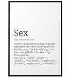 Papierschmiede® Definition: Sex – Poster Wandbild mit 