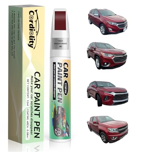 Image of Car Touch Up Paint Cajun Red(GPJ /WA434B) for Chevrolet, Color Accurate Car Scratch Repair Remover Pen Fix Auto Paint Chips and Nicks