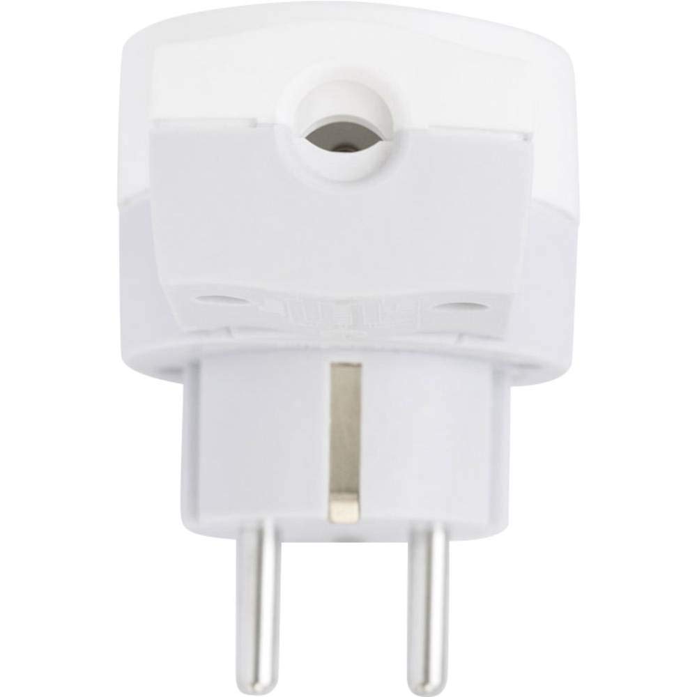 Legrand 050462 Wtyczka ze Stykiem Ochronnym z Gniazdkiem, Biała/Szara, 16A/230V