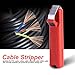 Cable Stripper, 8 to 28 mm Cable Stripping Knife Mini Knife Wire Stripper Non Slip Adjustable Stripping Cutter Plier Crimping Tool for PVC Rubber
