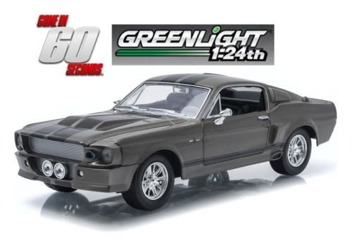 New 1:24 W/B GONE IN 60 SECONDS ELEANOR - Grey 1967 CUSTOM MUSTANG Diecast Model Car By