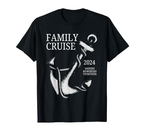 Vintage Family Cruise 2024 Summer Vacation Trip Cruise Party Camiseta