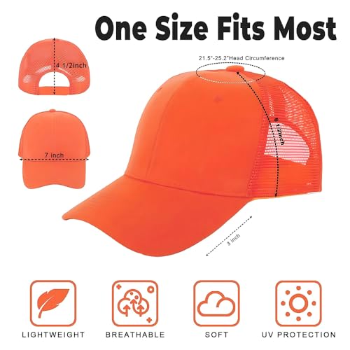 Image of ZH 12 Pack Mesh Trucker Hats, Bulk Baseball Caps for Men and Women, Trucker Cap Wholesale