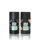 SeaBar Shampoo & Conditioner Bar Set - All Natural Hair Shampoo - Vegan, Sulfate-Free, Eco Friendly Zero Waste Reusable Packaging with Travel Containers, SeaBreeze