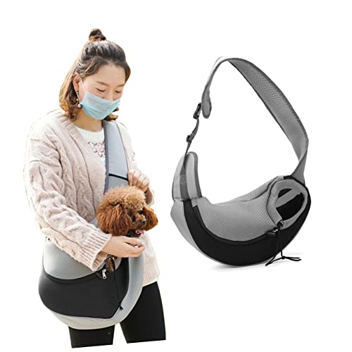 HANABASS Adjustable Pet Crossbody Carriers for Small Dogs Mesh Sling Bag for Safe Comfortable Travel Your Pet
