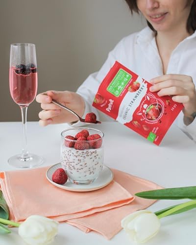 Panfruit Organic Freeze-Dried Strawberries – Whole Fruit Snack, 4 Single Packs (0.53 oz Each), No Sugar Added, Non-GMO, Vegan - Image 6