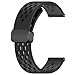 Lamshaw GTX12 Smart Watches Band, 22mm Soft Silicone Magnetic Butterfly Clousure Sport Replacemet Band Straps Compatible for Fitpolo GTX12, ENOMIR GTX12, Tensky GTX12, uaue, Dyurwa, QXQ, QCOQ T60