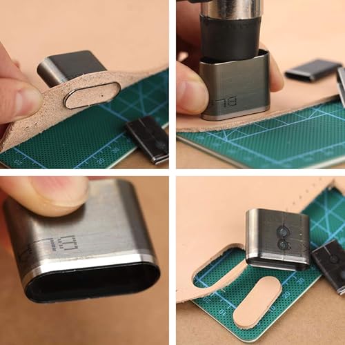 52 Formen Stil Leder Stanzwerkzeug, Stanzen Handgefertigtes DIY-Stanzwerkzeug Loch Hohlstanzer Set Loch Werkzeuge für Leder