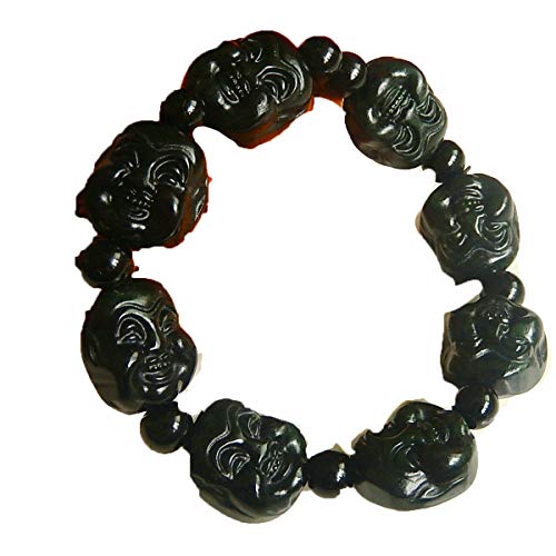 Jade Vert Naturel authentique pour ce bracelet magnétique d'exception sculpté à la main