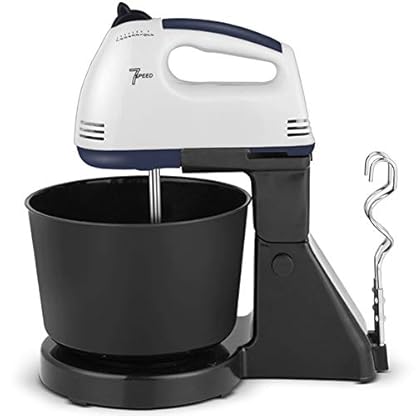 100W Küchenmaschine,3L Multifonktion Edelstahl Container Knetmaschine Mixer,7-Gang-Handheld Elektrische Planetenrührwerk…