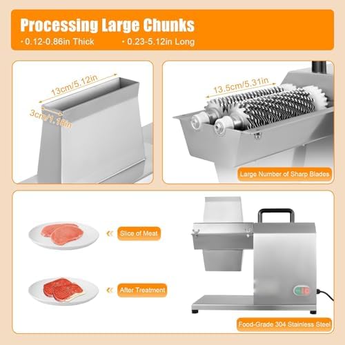 Electric Meat Tenderizer Machine, 450W Kitchen Meat Tenderizers, for Tenderizing Beef, Turkey, Chicken, Pork