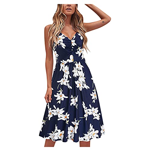 Langes Sommerkleid Damen Elegant Curvy Große Größen Boho Kleid...