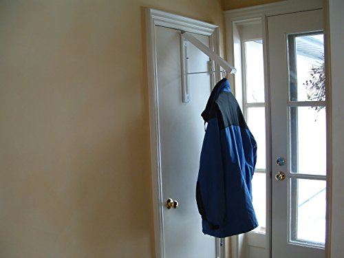 Instahanger Closet Organizer, The Original Folding Drying Rack, Wall Mount, Includes "Over Door Bracket" For 1 3/8" Thick Doors Only #TOP7