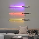 BYTOTU Lightsaber Holder Wall Mount-Lightsaber Stand Wall Display-（3 Set） Lightsaber Wall Mount Horizontal-Lightsaber Placement Display-Pixel Saber Mount for Wall-Plexiglass - (Swords Not Included)