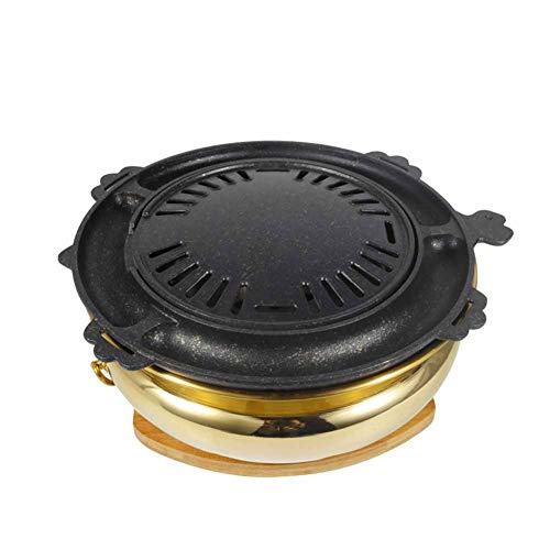 Stainless Steel Charcoal Barbecue Grill, Desktop Grill Charcoal Grill Pan Consumer And Commercial Split Barbecue Frying Pan,L