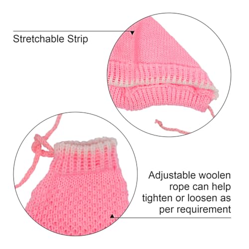Image of Baby Winter Sweater | Wool Knit Full Sleeve Cardigan for Babies | Soft Warm Winter Clothing for Newborn Boys Girls & Toddlers Combo Pink & Yellow (3 to 6 Months) Pack of 2
