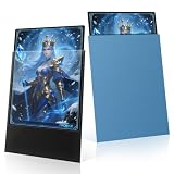 200 Pack Card Sleeves, Matte Dual Trading Card Sleeves with Opaque Back & Smooth Shuffle, Tear Resistant Card Protectors for MTG, TCG (Lagoon Blue)