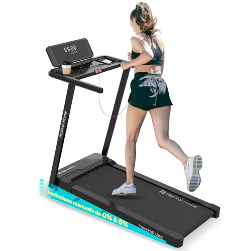 Mobvoi Tapis de Course Ultra 3 en 1 avec Inclinaison de 6% pour la Maison, Le Bureau, 2,5 CV, Support pour Tasse, téléphone, Ordinateur Portable, Grande Surface de Course km/h, 120 kg
