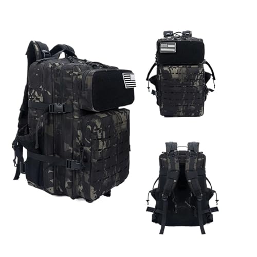 Sac à dos tactique SCRUBY robuste avec sangles de compression et grand volume