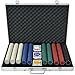 Produktbild vidaXL Pokerkoffer 1000 Chips Aluminium Koffer Pokerchips Pokerset Poker Set