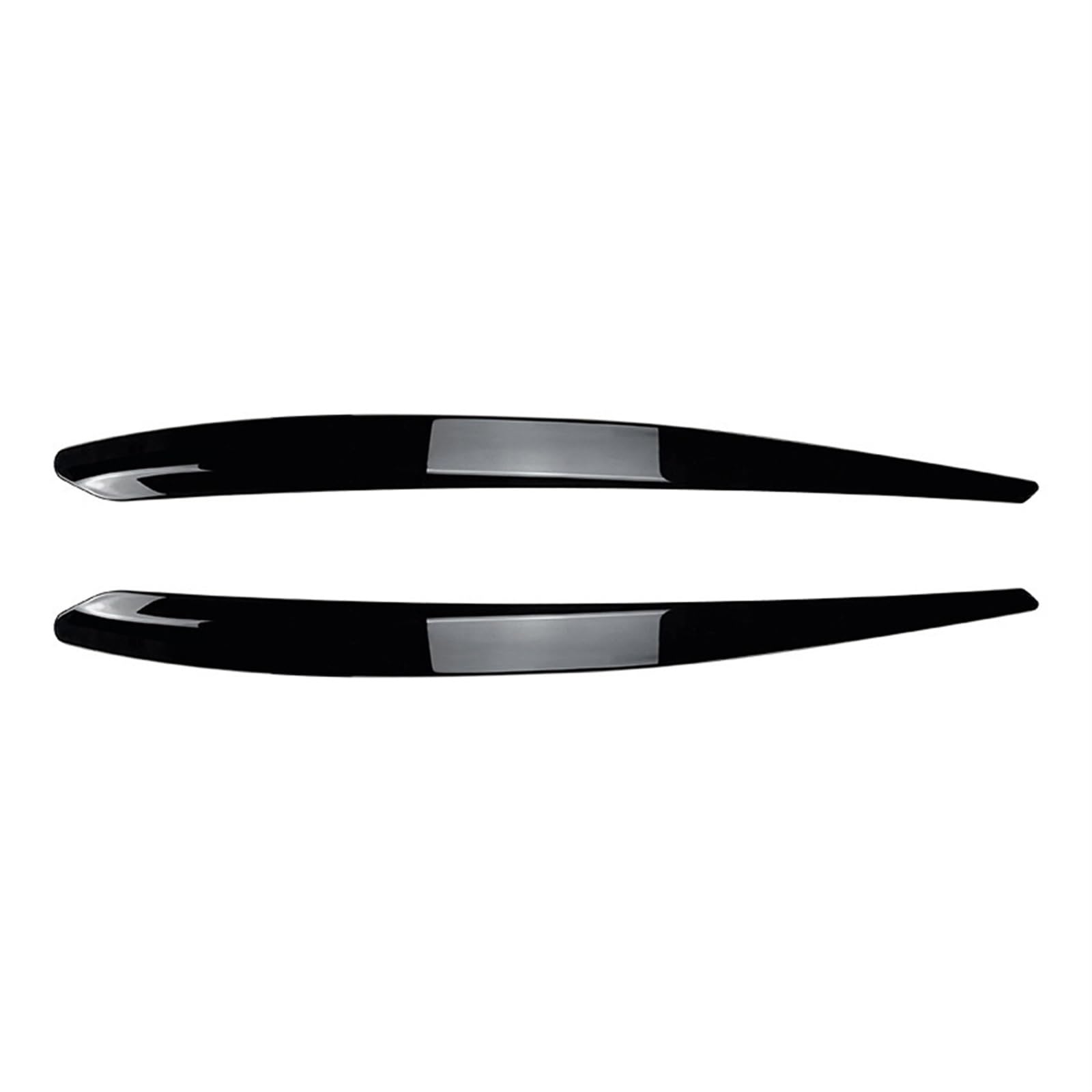 EVURU Headlight Eyebrows, Fit For Skoda Superb B8 2015-2019 Gloss Black ABS Car Front Headlight Eyebrow Eyelid Lid Trim Lamp Cover Sticker Accessories (Size : Gloss Black)