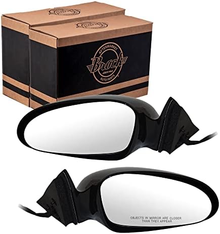 Brock Replacement Side Door Mirrors Set For 1995-1996 Roadmaster, Fleetwood, Caprice, Impala