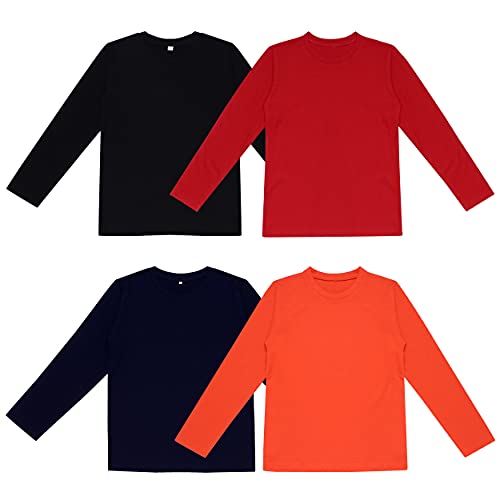 Image of DIAZ 100% Pure Cotton Girls /Boys Full Sleeve T-Shirt-Pack of 4