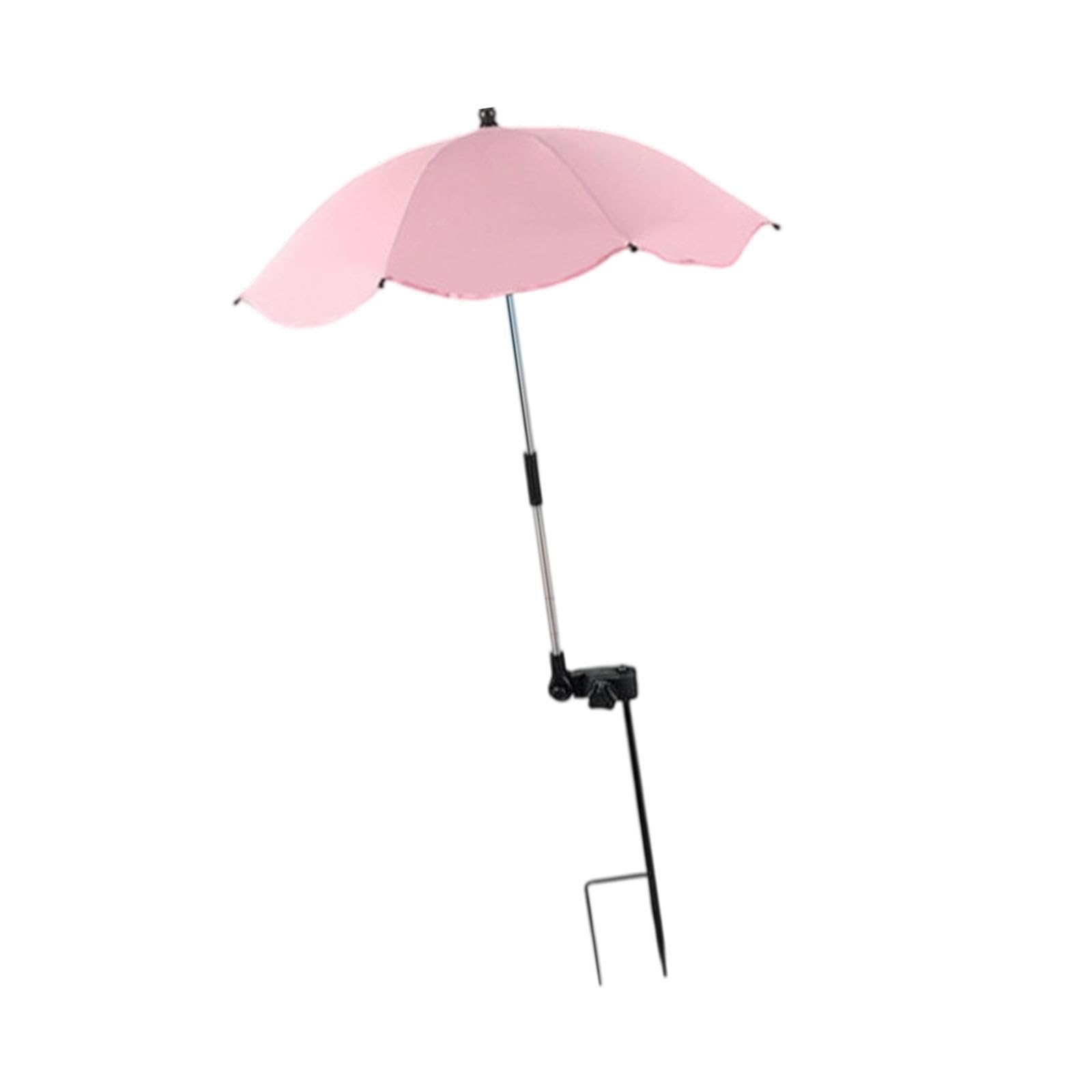 Bothyi Plant Umbrella for Outdoor Plants,Garden Cover,Sun Protection,Adjustable Angles Umbrella Shade for Garden Bed, Pink