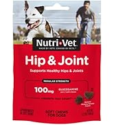 Nutri-Vet Hip & Joint Regular Strength Soft Chew for Dogs, 5.3 OZ, 60-Count
