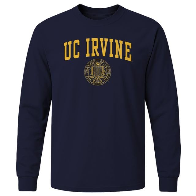 Barnesmith UCI UC Irvine Anteaters Long Sleeve Adult Unisex T-Shirt Heritage Navy Medium