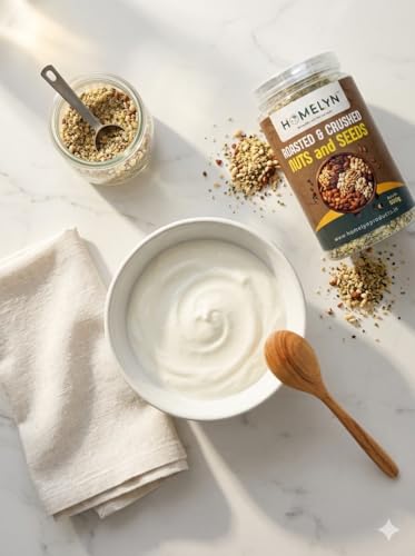Image of Premium Roasted & Crushed Nuts and Seeds Mix, Almond, Cashew, Pistachio, Chia, Flax, Pumpkin, Sunflower & Watermelon Seed, 500g