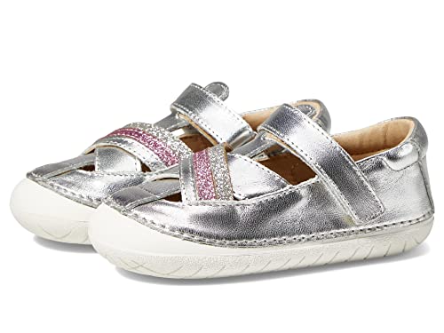 Old Soles Baby Girl's Tri Pave (Infant/Toddler) Silver/Glam Argent/Glam Pink/Silver EU 20 (US 4 Toddler) M