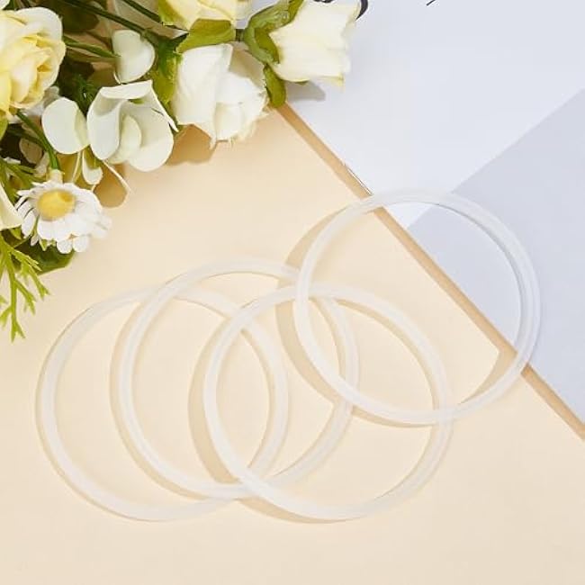 NICENEEDED 4 PCS 20 oz Replacement Rubber Lid Seals, O Shaped Resealable Lid Gaskets, Suitable for 16 and 20 Ounce Insulated Stainless Steel Tumblers