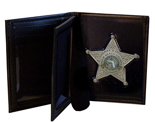 Perfect Fit Shield Wallets Florida Sheriff Five-point Star Hidden Badge Wallet (Cutout PF185 2.7 inches tall)3