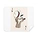 Playing Cards Diamond J Pattern Cleaning Cloth Screen Cleaner 2pcs Suede Fabric