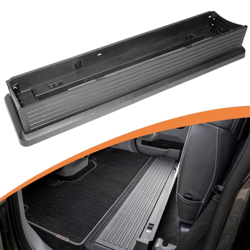 Posris Folding Under Rear Seat Storage Box Compatible for (2015-2022) Ford F-150 & F-250 - No punching required Convenient and Space Efficient Foldable Under Seat Cargo Storage Box