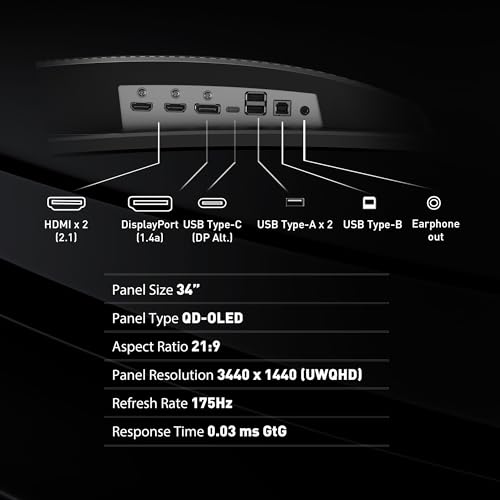 Automatic ultrawide OLED monitor product image