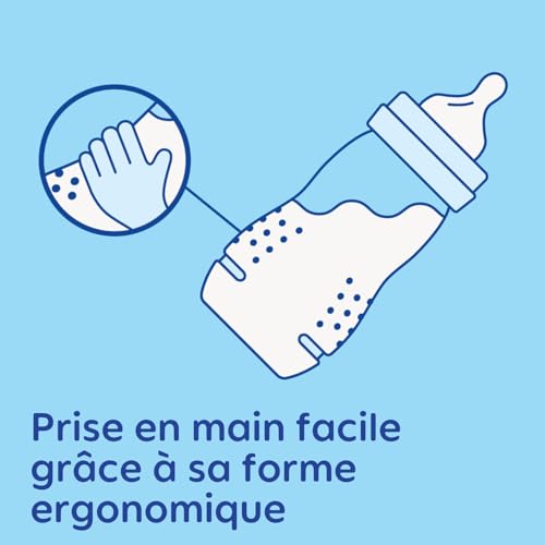 MAM | Easy Active Fläschchen 6+ Monate, Farbe Eis + Perle (2 x 330 ml) – mit Silikonsauger, ultraschneller X-Geschwindigkeit… – Ansicht 5