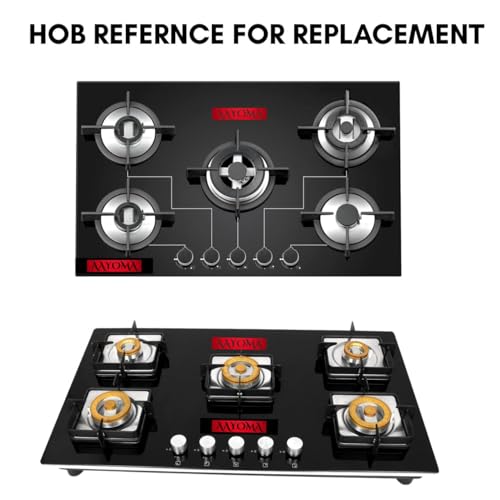 Image of Gas Hob Burner Parts for Kaff /Faber /Carysil /Crompton Etc | Kaff Burner Spares | Hob Burner Spare Parts | Faber Burner Set | 100 mm Size | Suitable for Multiple Brands