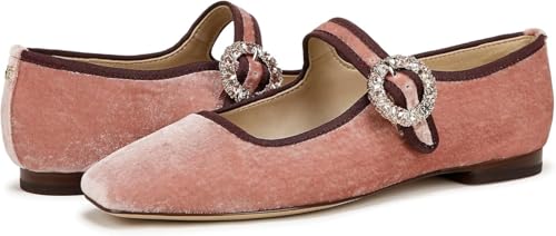 Sam Edelman Women's Michaela Mary Jane Flat Winter Peony Crystal