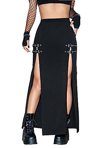 Amazon.com: WDIRARA Women's Buckle Double Split Thigh High Amazon.com: WDIRARA Women's Buckle Double Split Thigh High